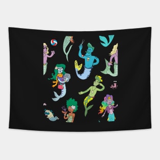 Mer-Friends Pattern Tapestry