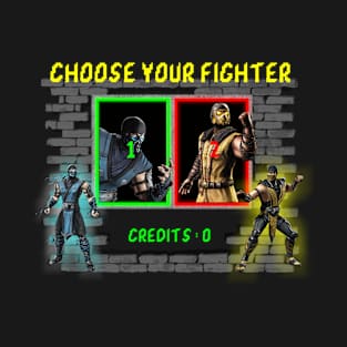 Choose your fighter Mortal Kombat Team T-Shirt