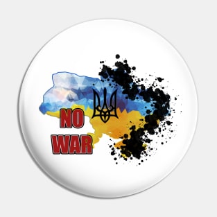 NO WAR IN UKRAINE Pin