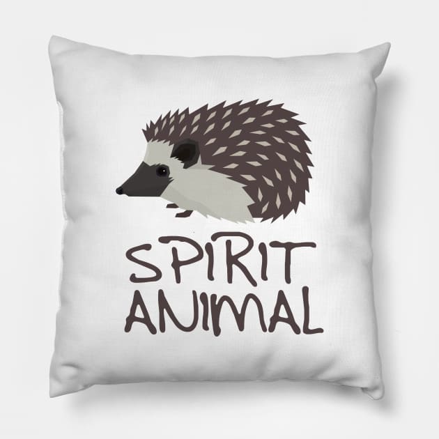 'Spirit Animal Hedgehog' Adorable Hedgehog Gift Pillow by ourwackyhome