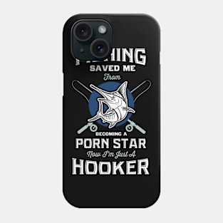 Fishing saved me - Funny Fishing Phone Case