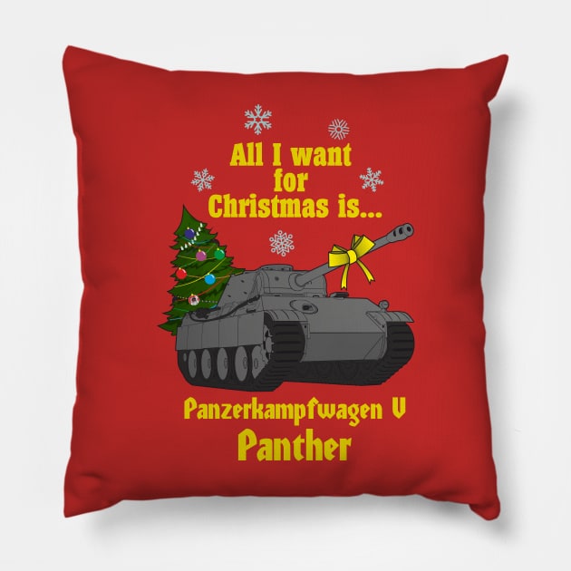 All I want for Christmas is... Pz-V Panther Pillow by FAawRay