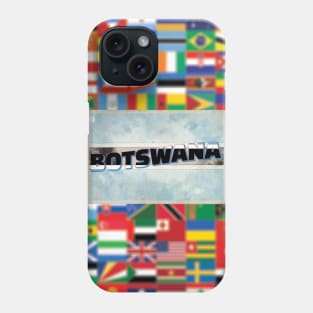 Botswana Vintage style retro souvenir Phone Case