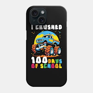 100 Days of School Monster Truck 100th Day of School Phone Case