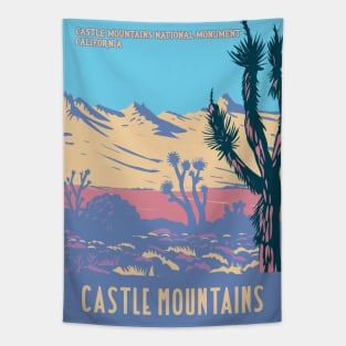 WPA Poster of Castle Mountains National Monument Tapestry