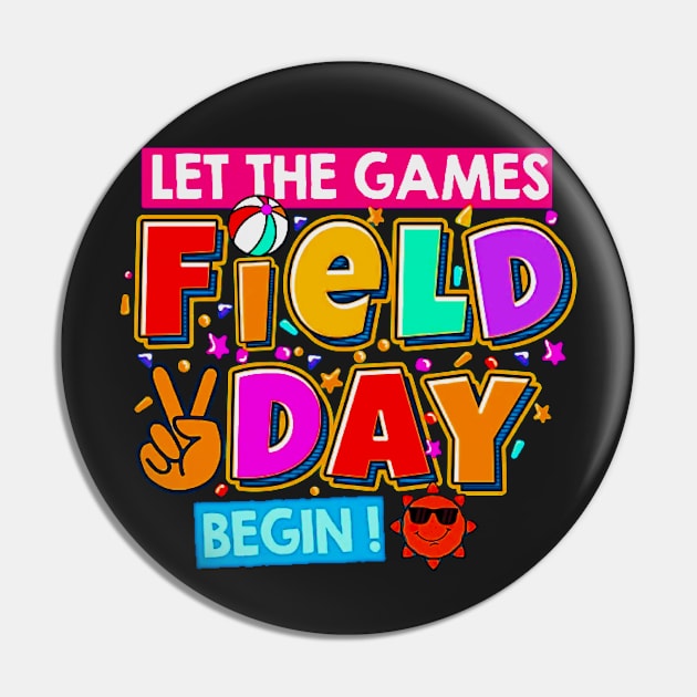 Field Day Let The Games Begin Kids Boys Girls Teachers Gifts Pin by masterpiecesai