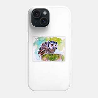 Resting owl Phone Case