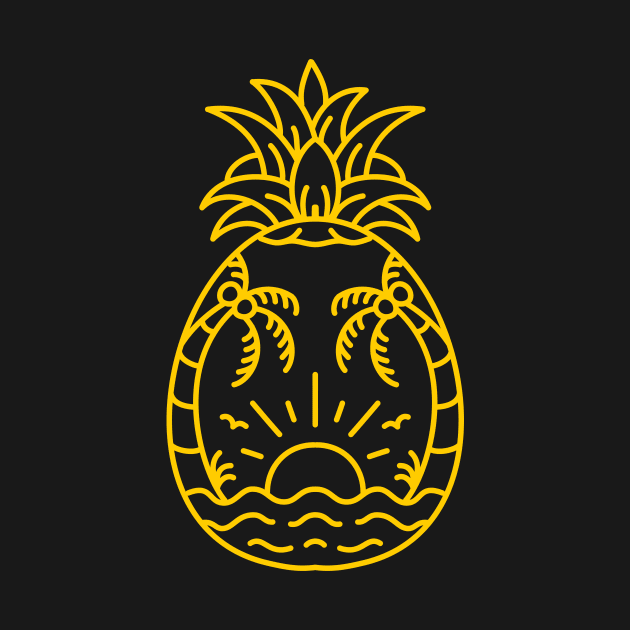 Beach Pineapple by VEKTORKITA