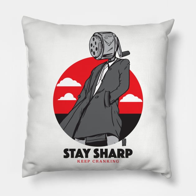 Stay Sharp Pillow by Thomcat23