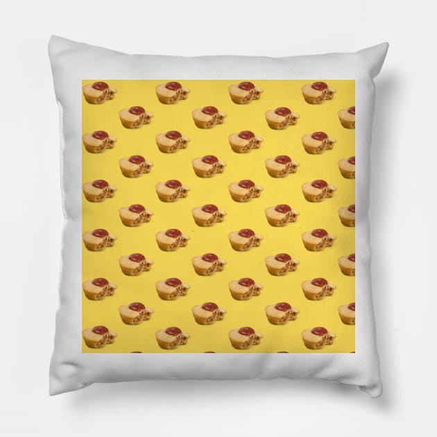 Meat Pie - Yellow Pillow by IslandofdeDolls