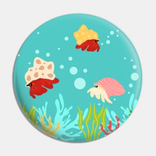 Cute Hermit Crab Pin