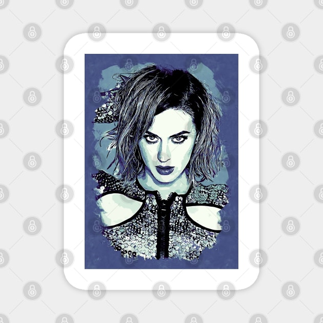 Katy Perry Poster Art Magnet by Rezronauth