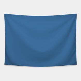 Solid Deep Dark Blue Monochrome Minimal Design Tapestry