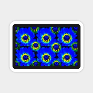 Brilliant in Blue pop art Magnet