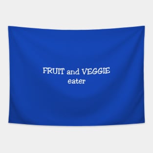 Vegan Fruit and Veggie Eater Tapestry