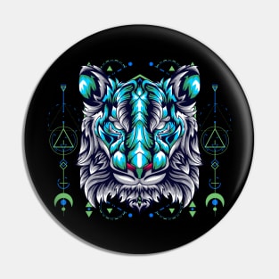 tiger space Pin