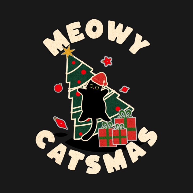 Meowy Catsmas! by Bananas T-Shirts