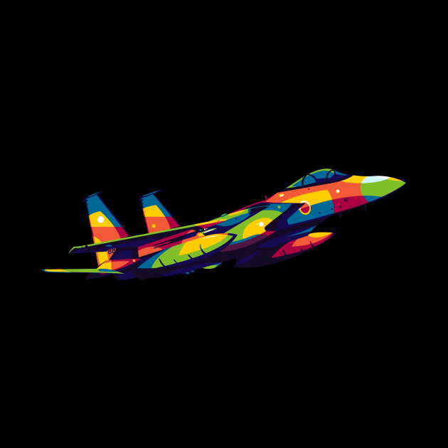 F-15J in Pop Art by wpaprint