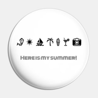 Summer print Pin