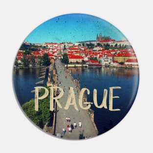 Photography of Prague distressed Pin