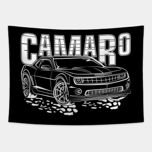 Camaro (White Print) Tapestry