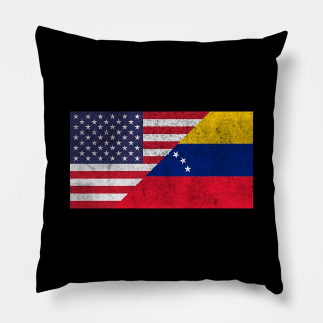 Venezuelan American Flag Pillow by Trippycollage