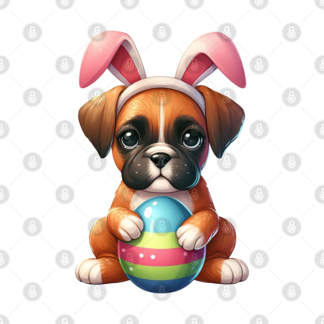 Easter Boxer Dog by Chromatic Fusion Studio