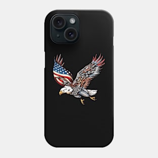 Eagle American Flag 4Th Of July Eagle Gifts Men Women Kids Phone Case