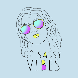 sassy vibes portrait T-Shirt