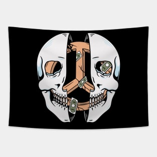 Skull and peaces Tapestry