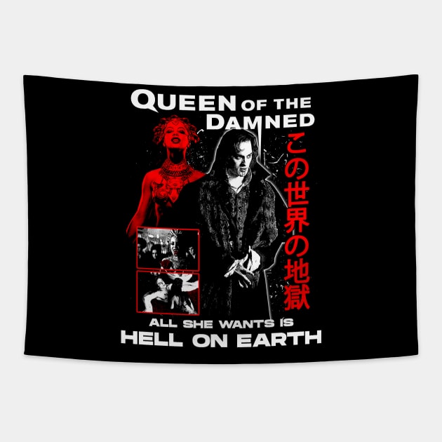 Queen Of The Damned Tapestry by WithinSanityClothing