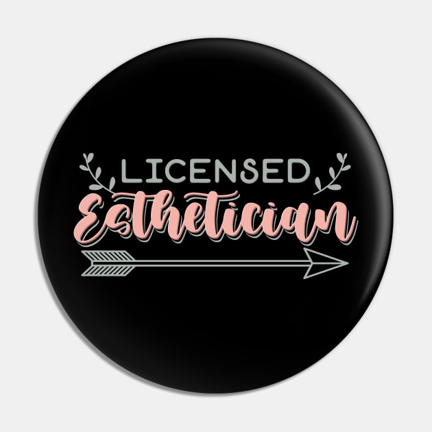 Licensed esthetician Pin by maxcode