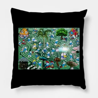 ELECTRONIC SMURF ART PRINTS Pillow