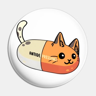 Antidepressant Cat Pill Pin