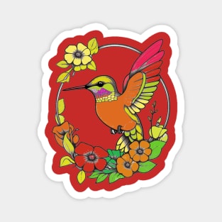 humming bird happy mood Magnet