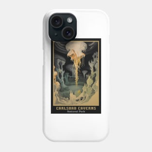 Carlsbad Caverns National Park Vintage Travel  Poster Phone Case