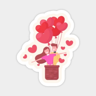 flyingcouple | valentine gift Magnet