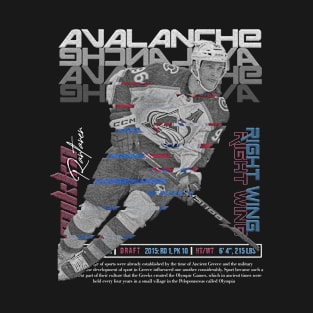 Mikko Rantanen Hockey Art Avalanche T-Shirt