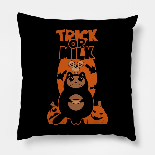 Halloween cat Pillow by PontPilat