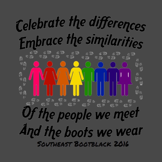 Celebrate the differences - black text by sebb2016