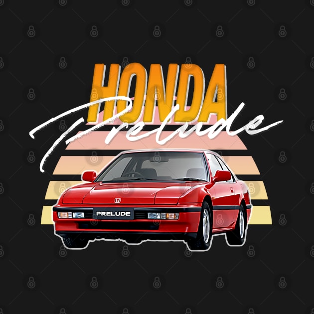 80s Honda Prelude / Retro Gift Design by DankFutura