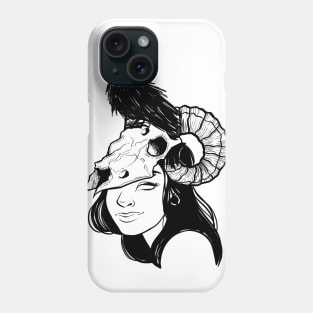 Raven girl Phone Case