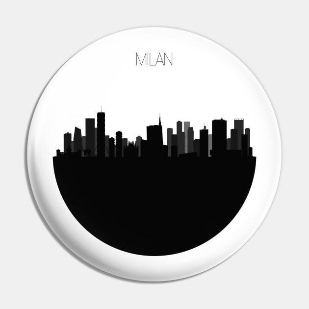 Milan Skyline Pin by inspirowl