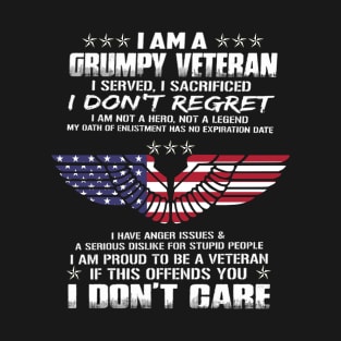 I AM A GRUMPY VETERAN T-Shirt