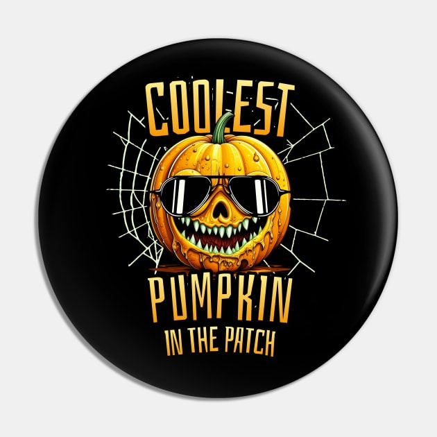Coolest Pumpkin In The Patch Pin by Norse Magic
