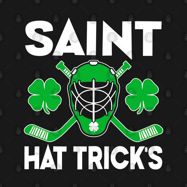 Saint Hat Trick's Hockey St Patricks Shamrock by Tuyetle