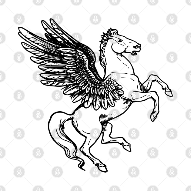 Vintage Heraldic Pegasus by Vintage Boutique