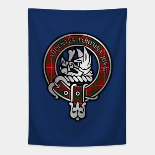 Clan MacKinnon Crest & Tartan Tapestry