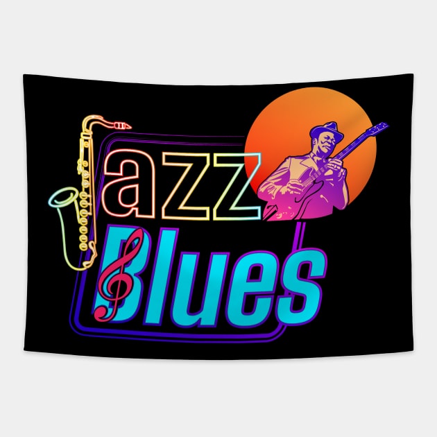 Jazz Blues 2024 | Feel The Music Tapestry by VISUALUV