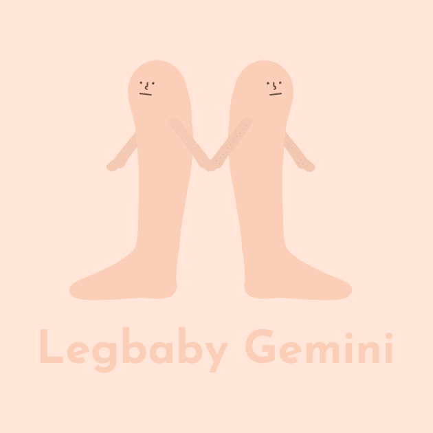 Legbaby Gemini | Zodiac | Cute | Funny | Weird | Gift | Minimalist | Star Sign | Astrology | by WiseCat